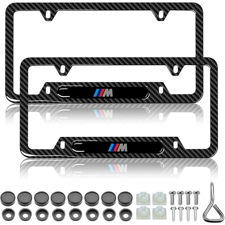 2Pcs Car Logo License Plate Frame Fit BMW Newest Matte Black Car Licenses Plate Covers Holders for US CA Vehicles 2Pcs Car Logo License Plate Frame Fit BMW Newest Matte Black Car Licenses Plate Covers Holders for US CA Vehicles
